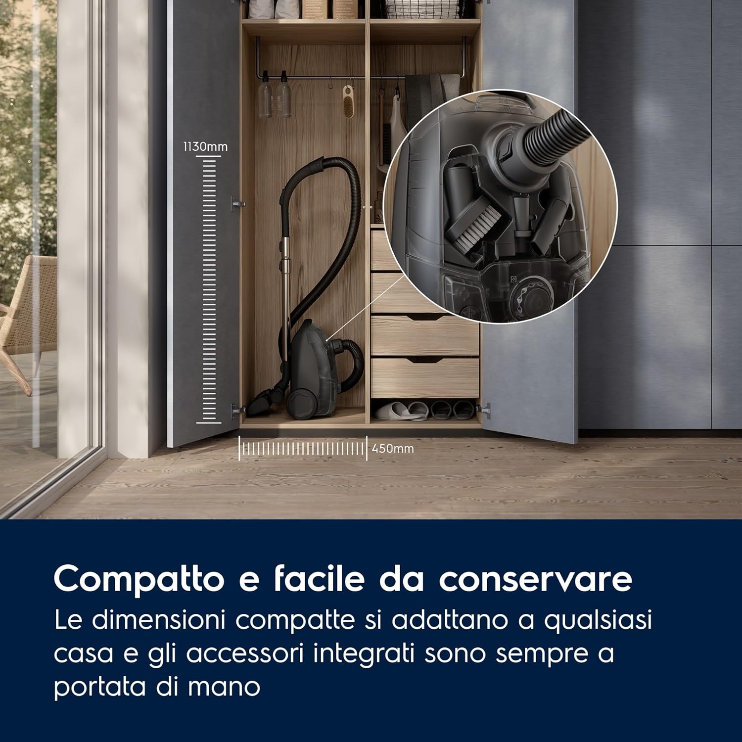 Thumbnail 1 de Electrolux EB51C1OG: Aspirapolvere a sacco 750 W con AllFloor e filtro HEPA