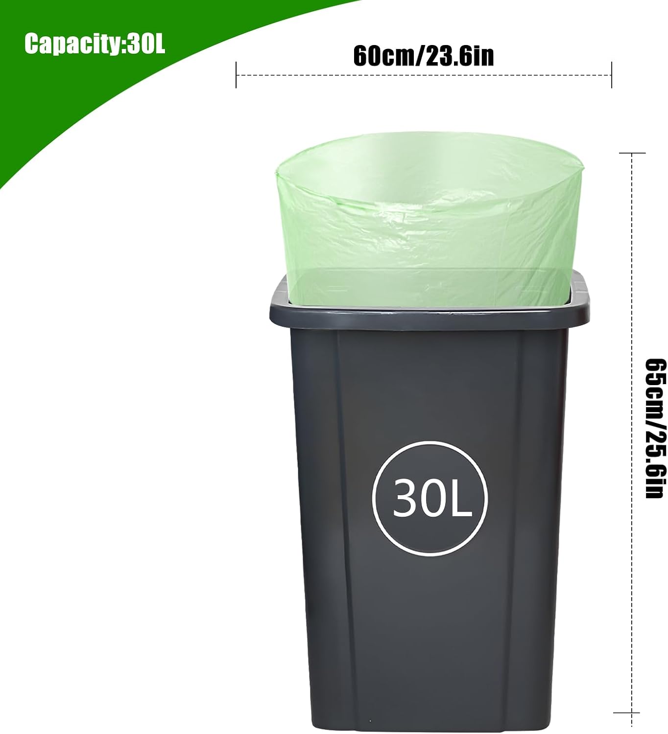 Thumbnail 1 de 30L 80-Pack Food Waste Bin Bags