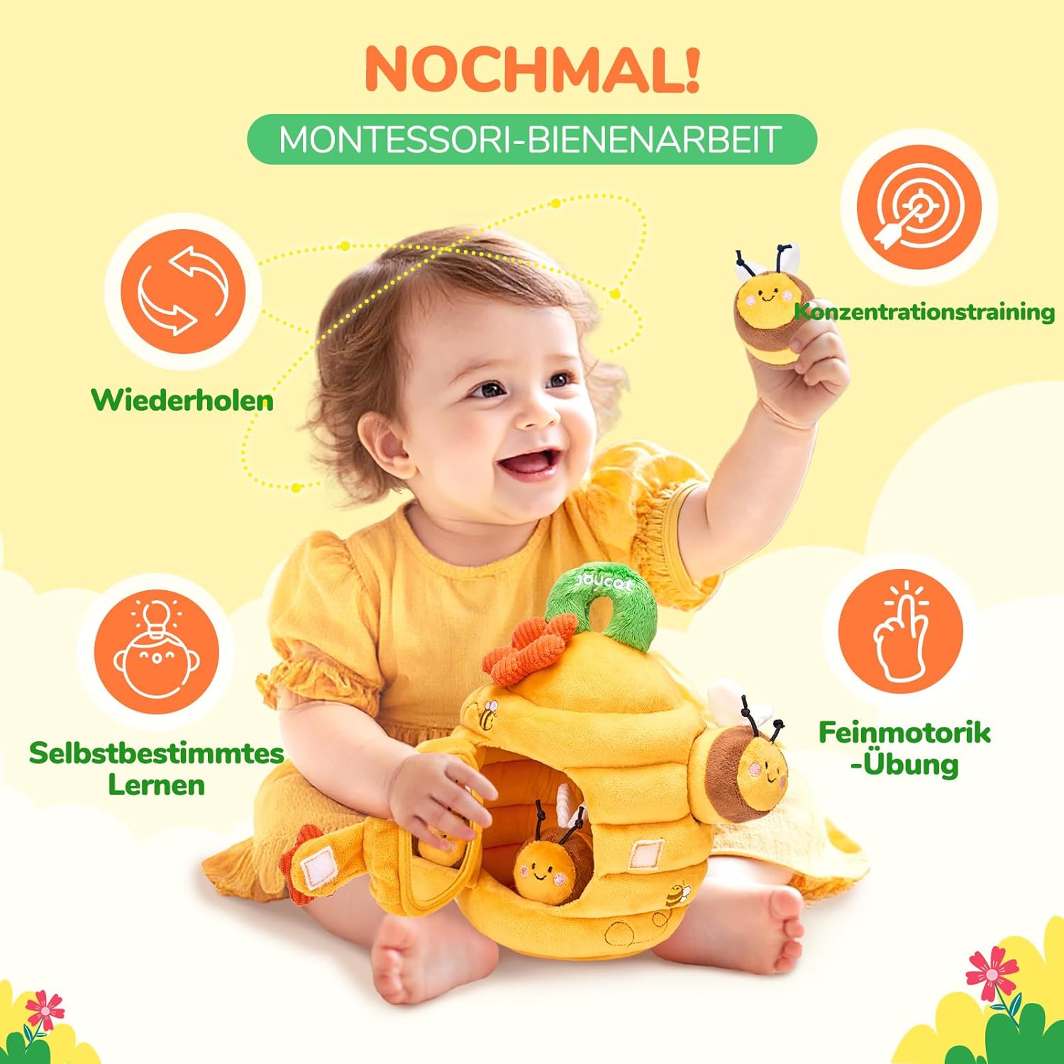 Thumbnail 5 de JoyCat Baby Spielzeug Bienenstock 6 Monate