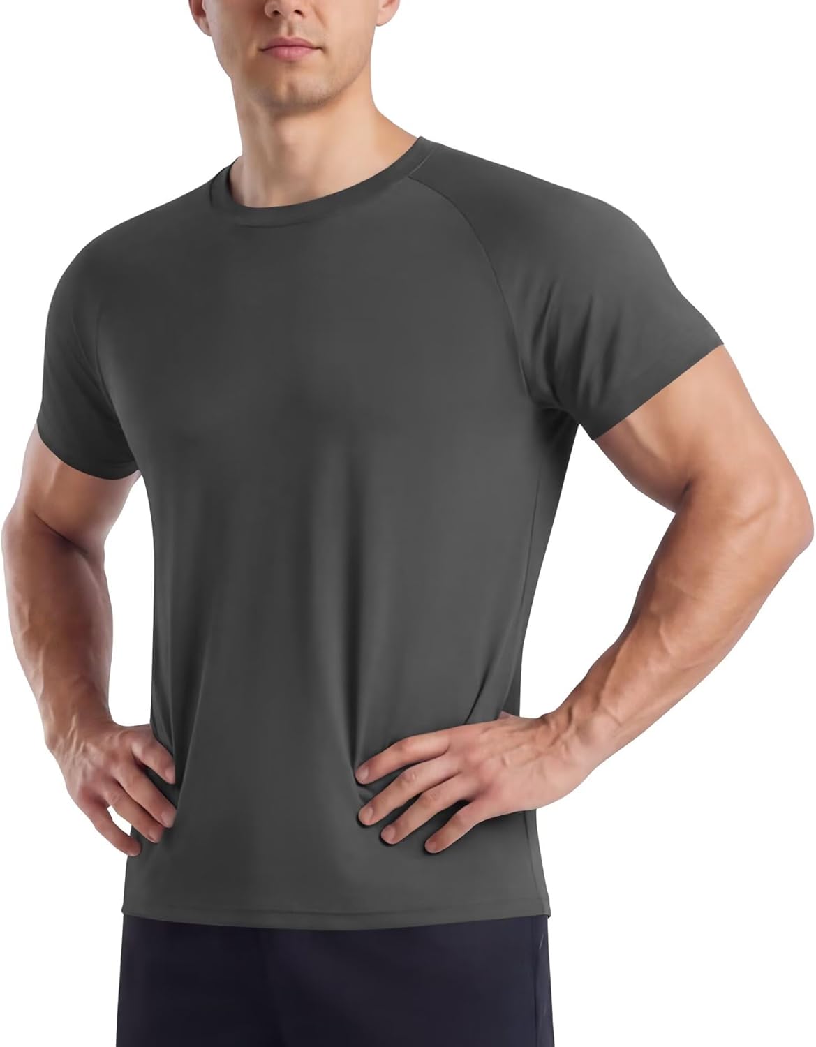 Thumbnail 6 de BOOJO Gym T Shirts Men UK Running Quick Dry Fit Top Short Sleeve Crew Neck