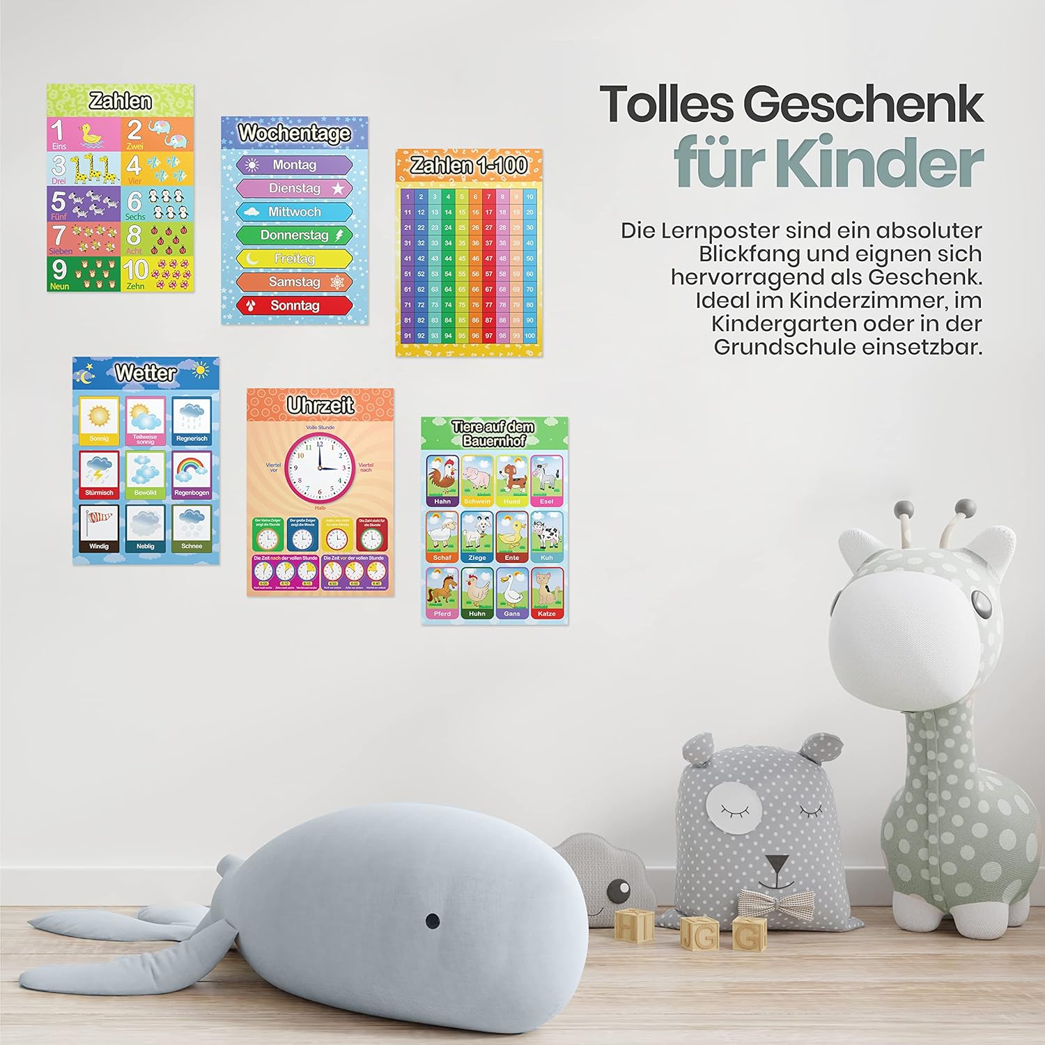 Detalle 2 de LIKARTO Lernposter A4 12er Set