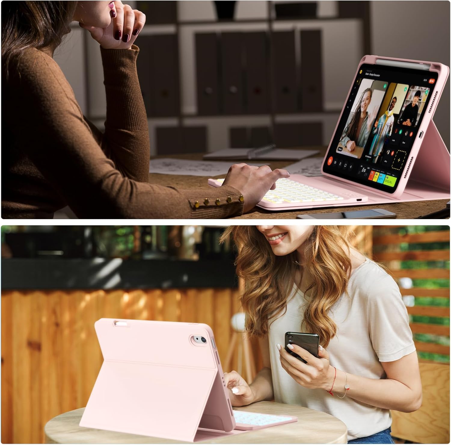 Thumbnail 1 de zoyu Hülle mit Tastatur für iPad A16 11 Zoll