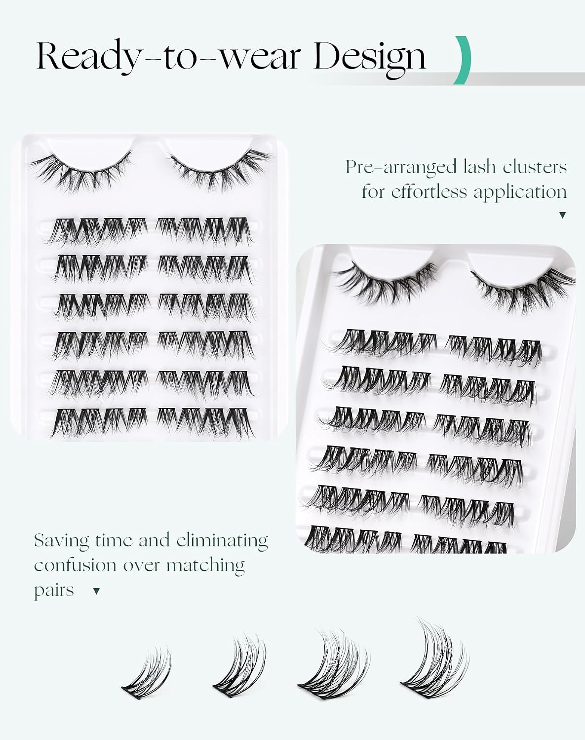 Detalle 2 de Onlyall Wimpern Cat Eye 3D Wispy C24