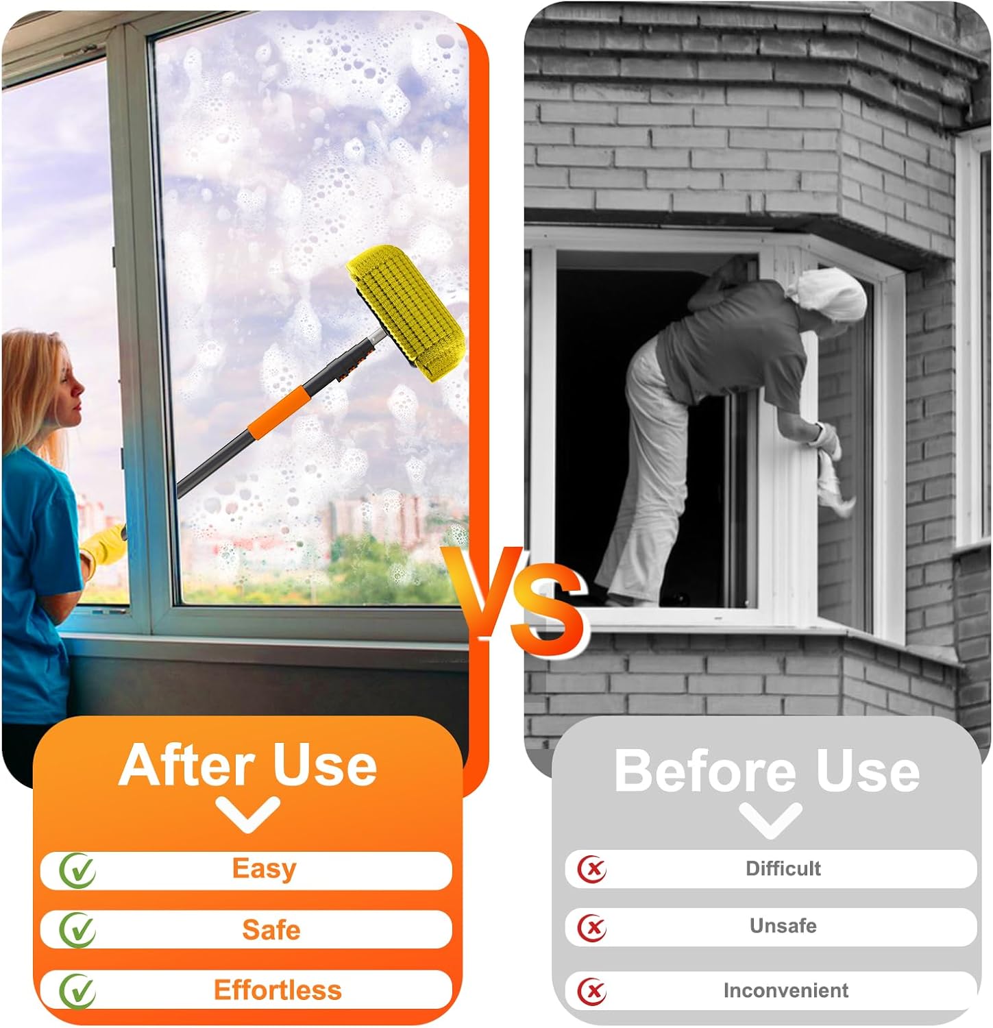 Detalle de SISUPASSIE 4.8m telescopic car wash brush