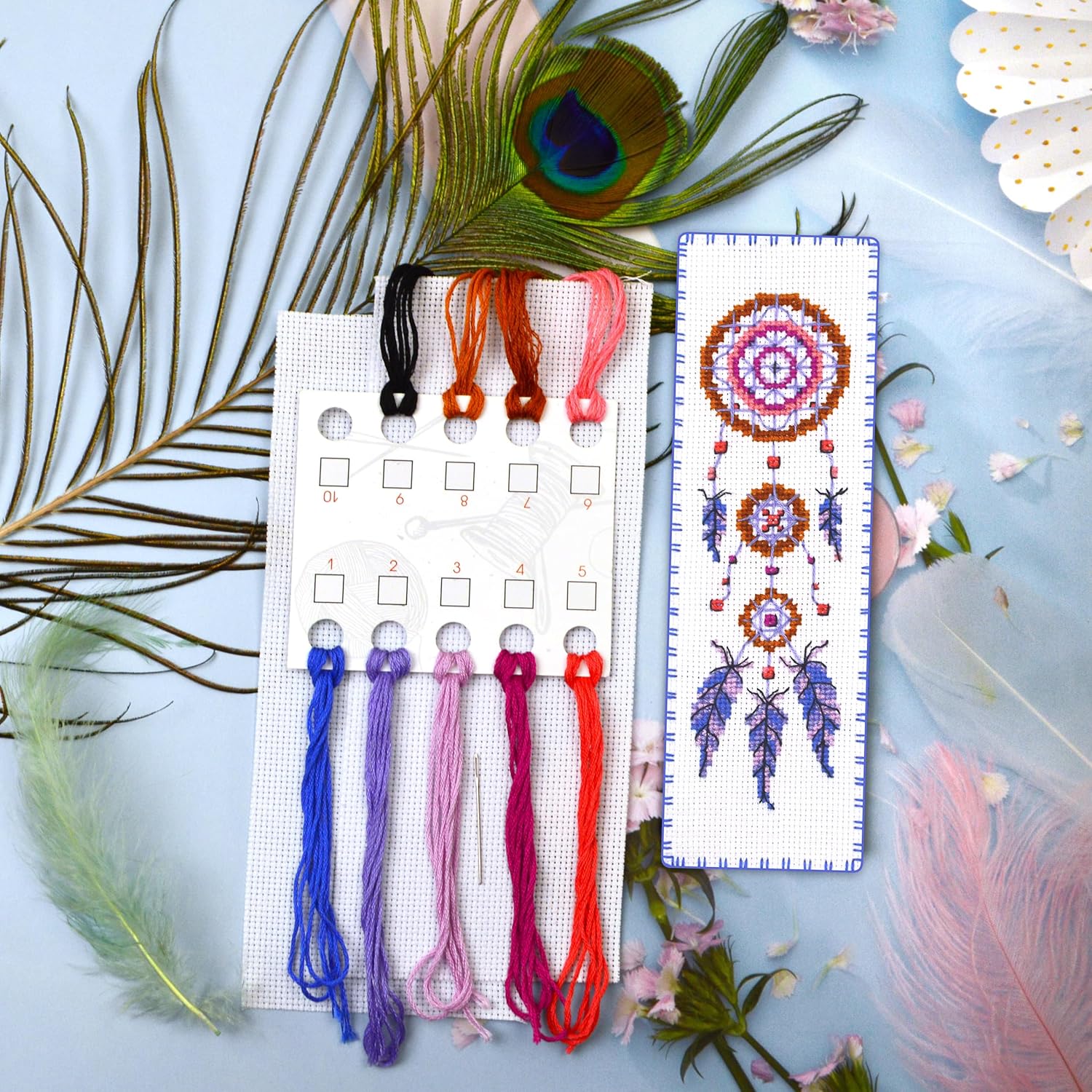 Thumbnail 4 de Povitrulya Dreamcatcher counted cross stitch kit 16 📚