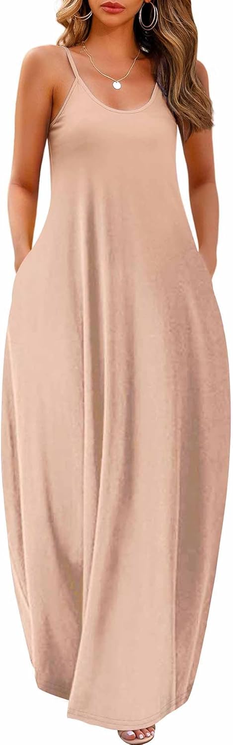 Thumbnail 6 de Wolddress Women's Maxi Dress with Pockets (S-5X) — 2026 Casual, Loose Fit, Adjustable Straps