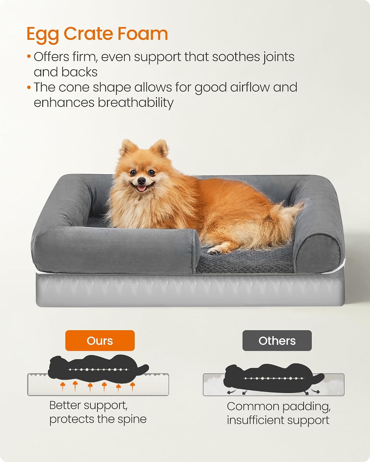 Detalle de Feandrea Orthopedic Dog Bed 76 x 51 x 18 cm