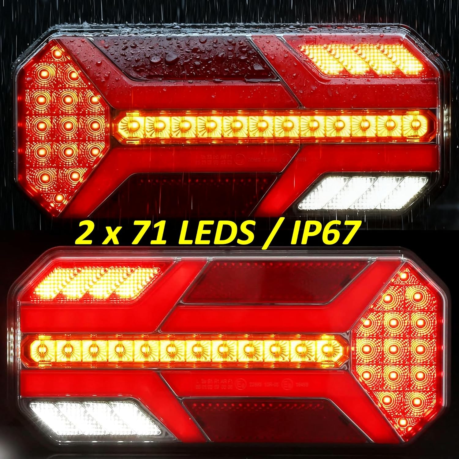 Thumbnail 1 de DARKGUARD 7-Function LED Trailer Tail Lights (12V/24V) – ECE IP67 rear lamps