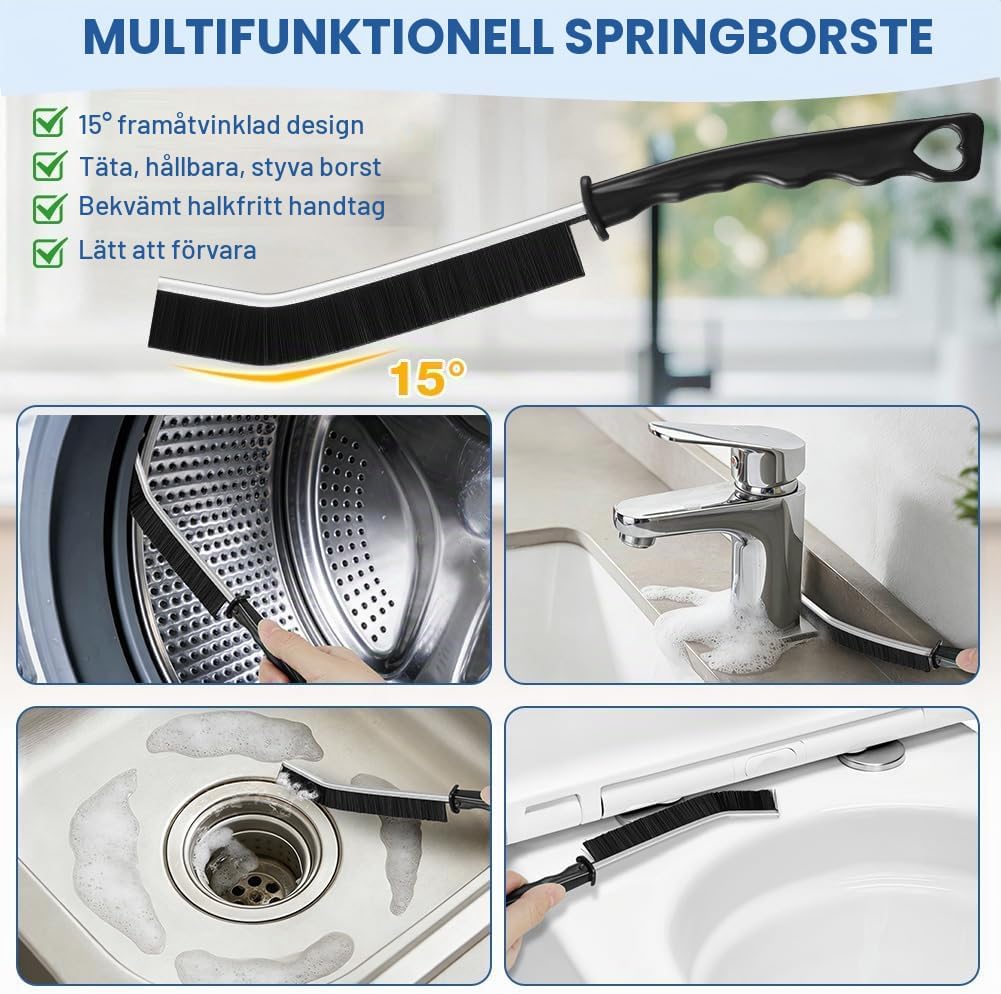 Detalle de ANOMM 5603018 rengöringsborstset för tvättmaskin, 6 delar