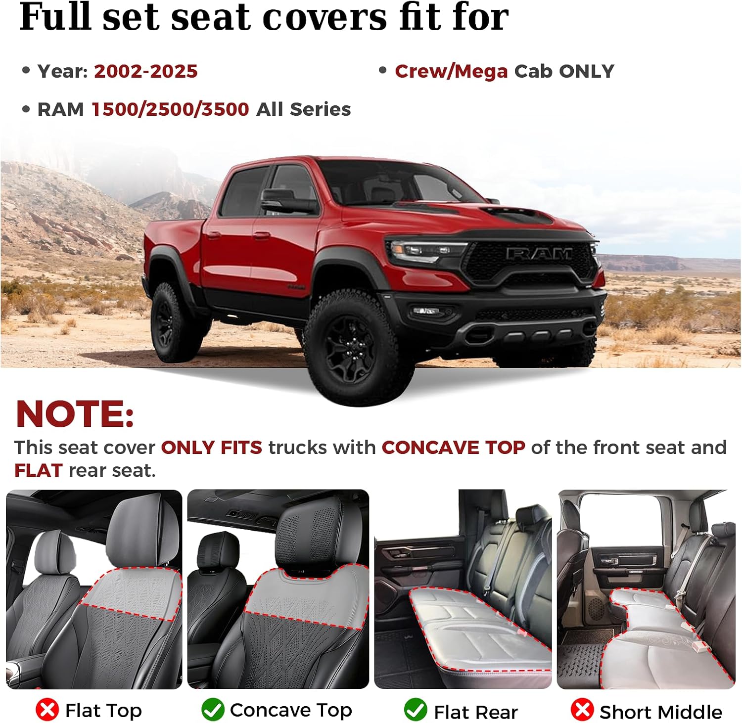 Detalle de Truckiipa Vegan Leather Seat Covers