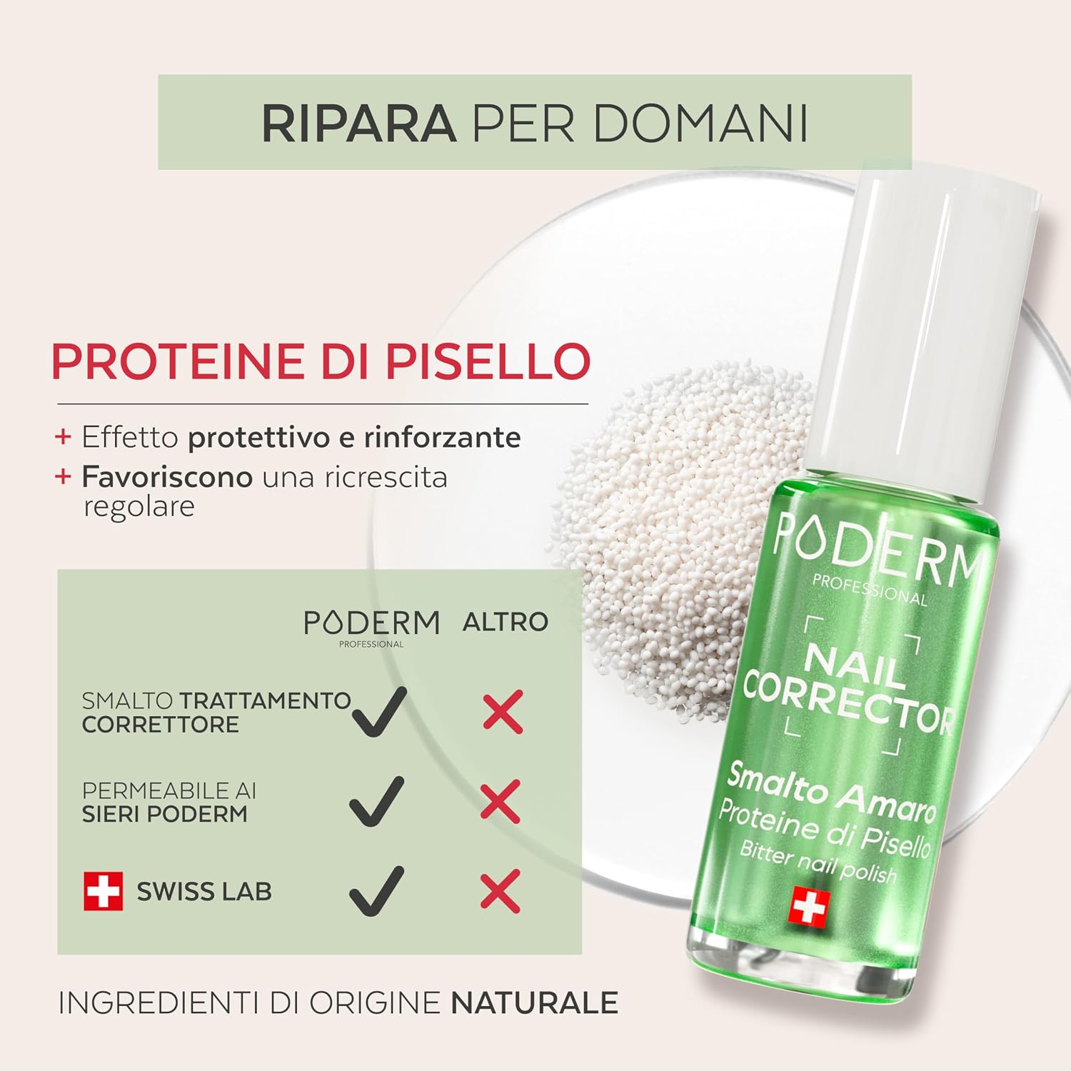 Thumbnail 3 de PODERM Smalto trattamento correttore per unghie rosicchiate Amaro – 8 ml