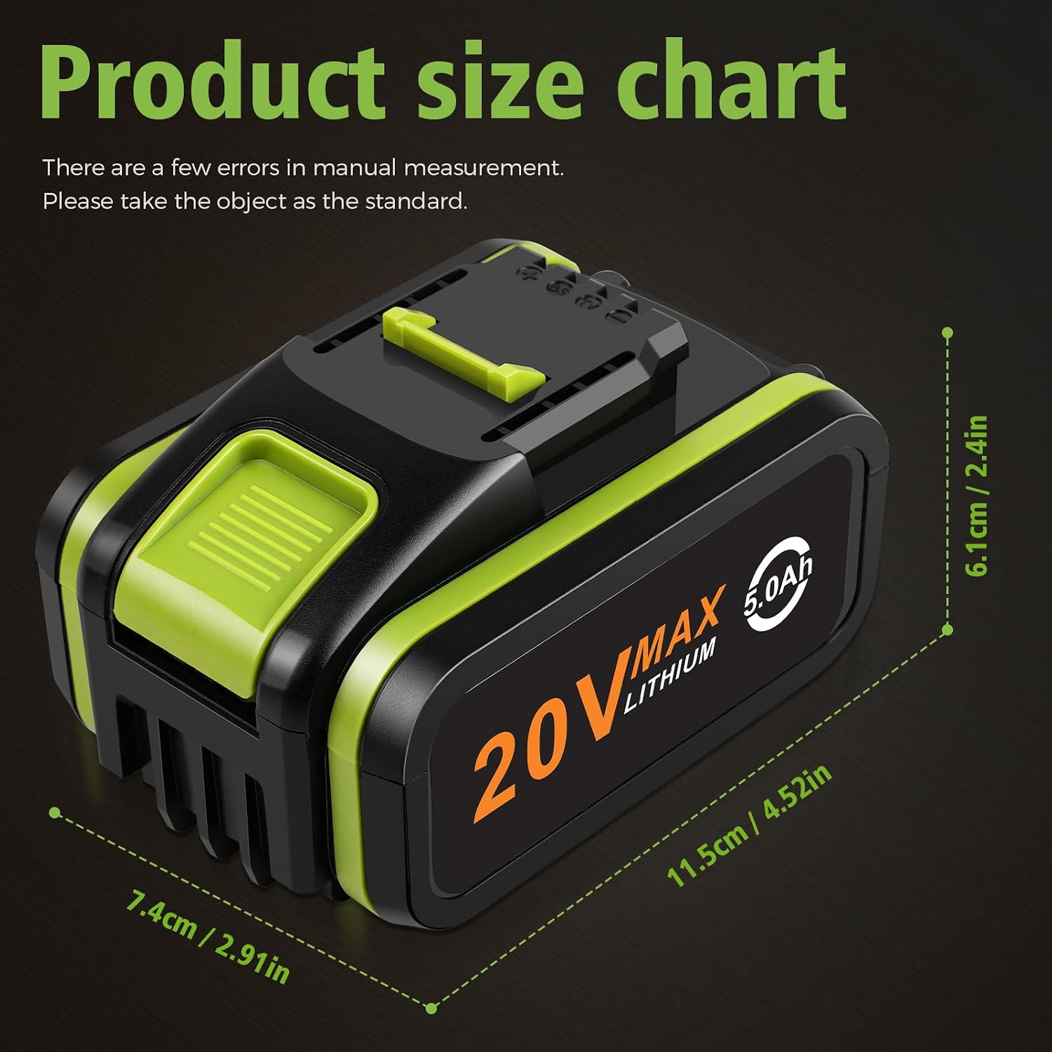 Thumbnail 4 de ASUNCELL 2 Pack 20V Battery for Worx