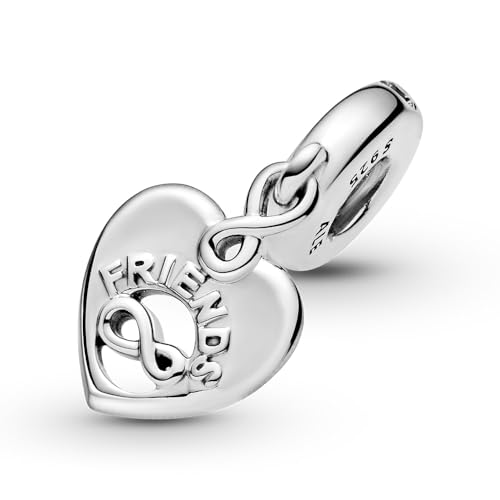 Detalle de PANDORA Charm pendant Cœur Amis Pour Toujours – Infinity et gravures Friends Forever sur argent 925/1000