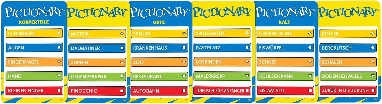 Detalle de Pictionary Familienbrettspiel für 2 Teams