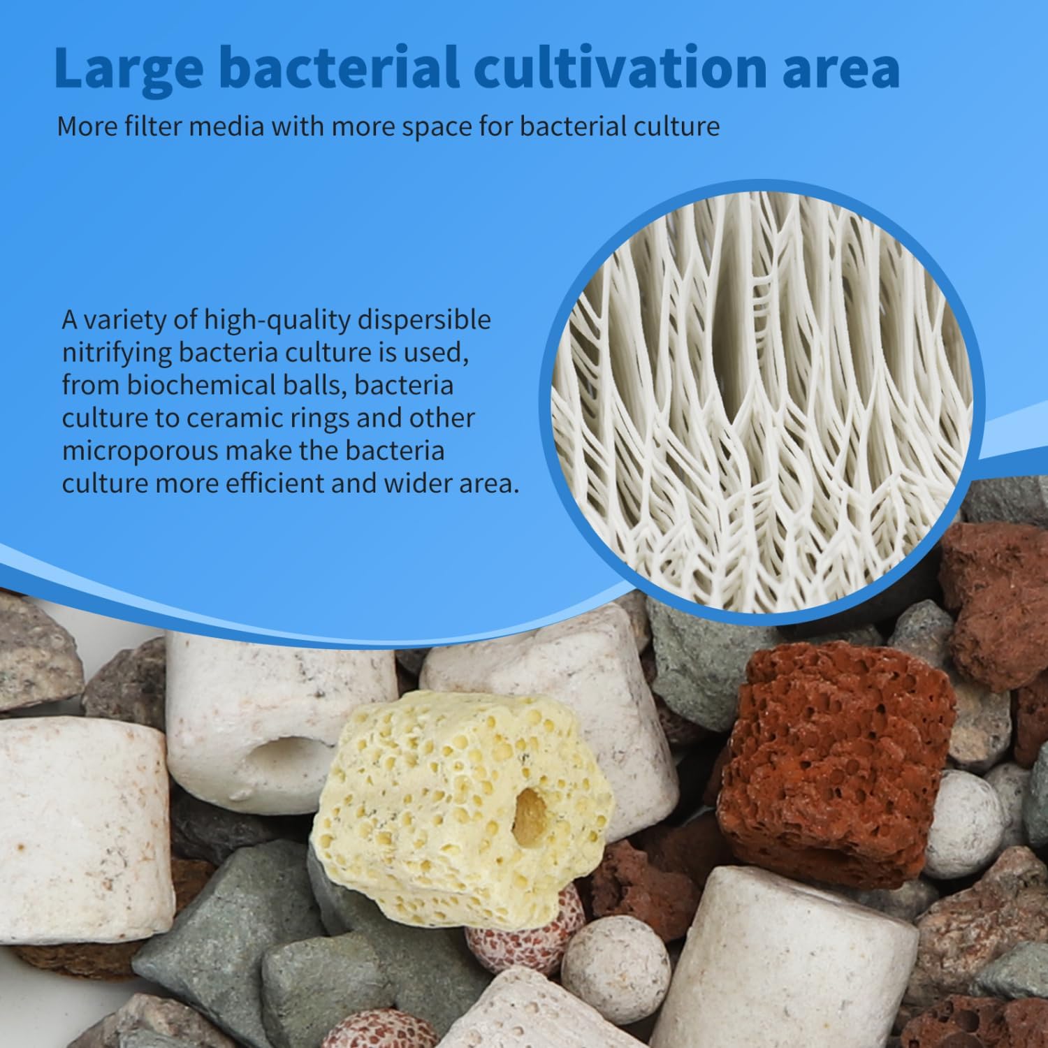 Thumbnail 5 de Nobleza 12 in 1 materiale filtrante per acquario (anelli in ceramica) 500 g