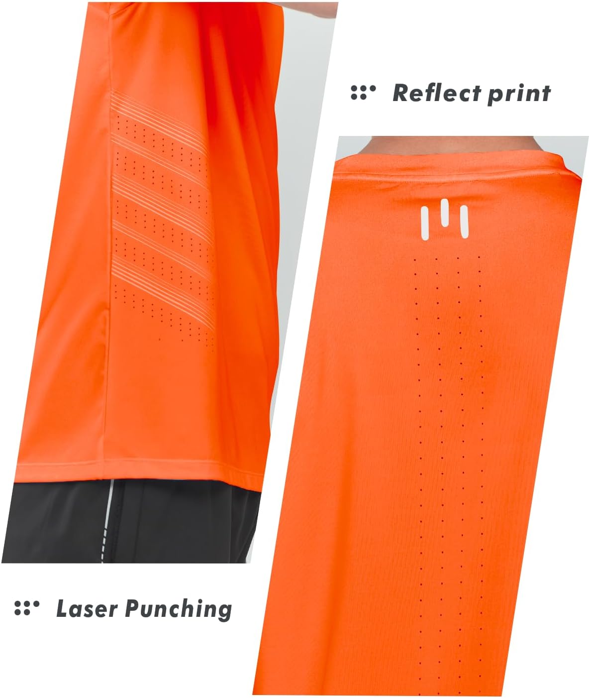 Detalle de NORTHYARD Men's Workout Athletic Shirt: Quick-Dry, Breathable Short-Sleeve Tee