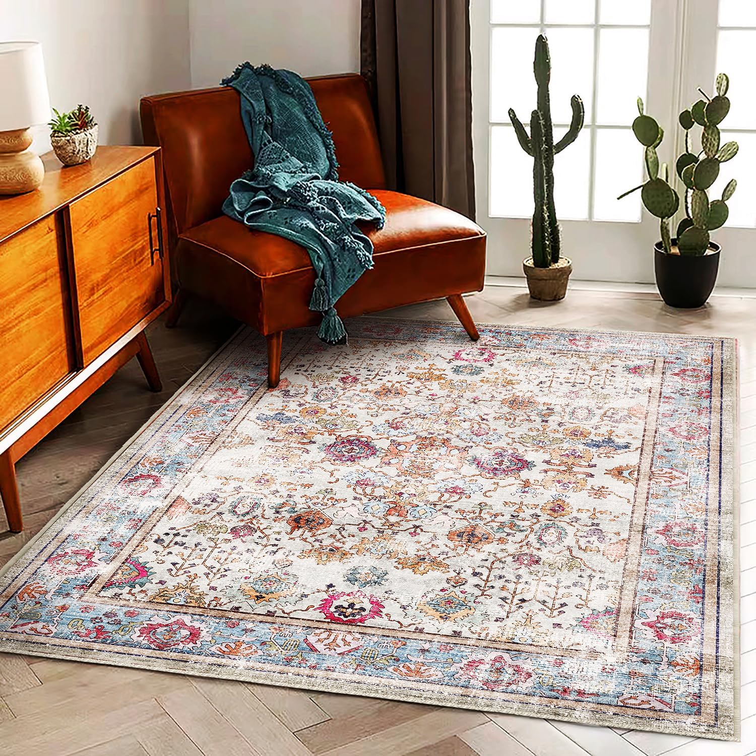 Detalle 2 de CHAMPLANT Washable Area Rug 8'x10'