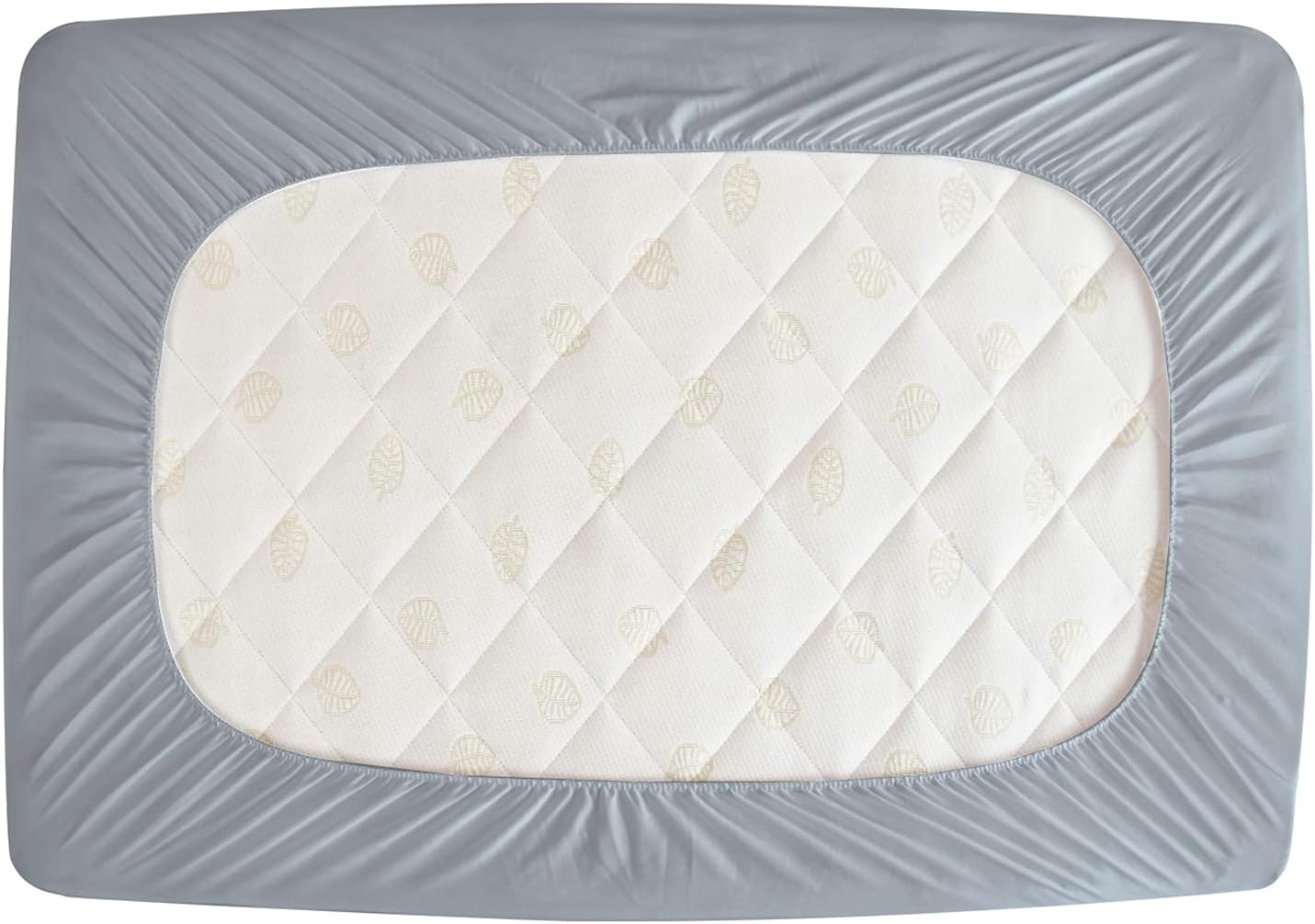 Detalle de SPRINGSPIRIT Waterproof Travel Cot Mattress Protector for 95x65cm Cots