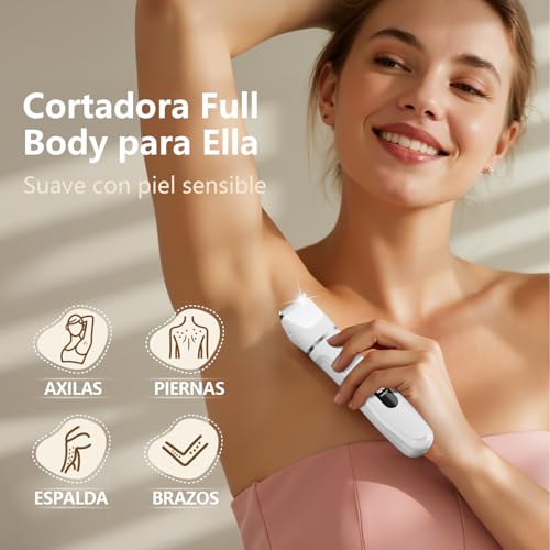 Detalle 2 de Afeitadora Mujer IPX7 con 4 peines y pantalla LED 💖