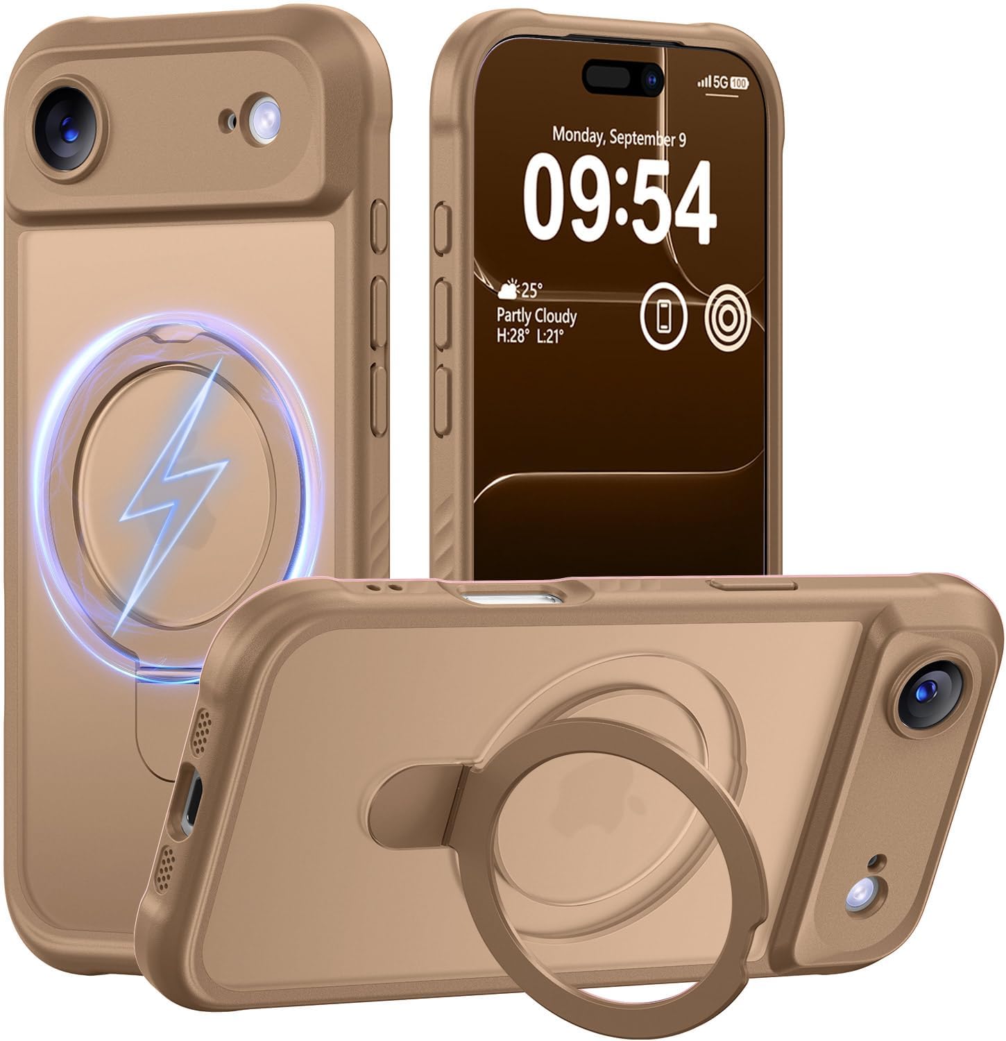 Detalle de MOCCA Design Case for iPhone 17 Pro Max with MagSafe and Invisible Magnetic Ring Stand