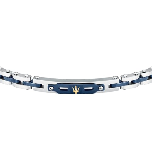 Detalle 2 de Maserati Bracelet Homme en Acier, Or 18 Carats et Céramique – Collection Ceramic Gold JM424AXU10