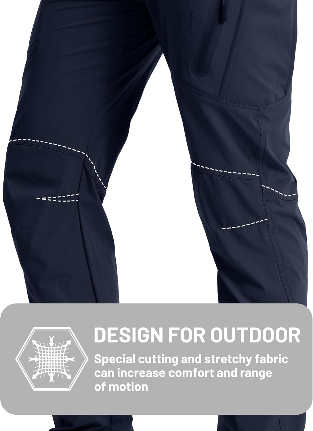 Thumbnail 5 de TACVASEN Men’s Lightweight Hiking Tactical Pants (Water-Repellent, Quick-Dry) with 8 Pockets