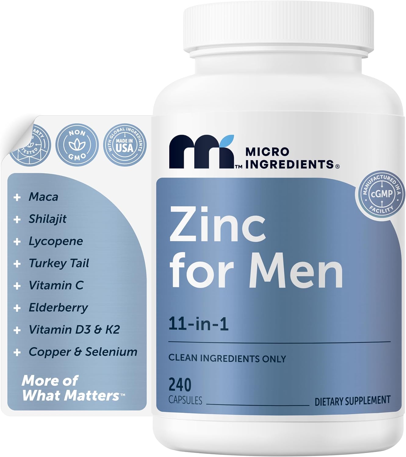 Detalle de Micro Ingredients Zinc Capsules 50 mg