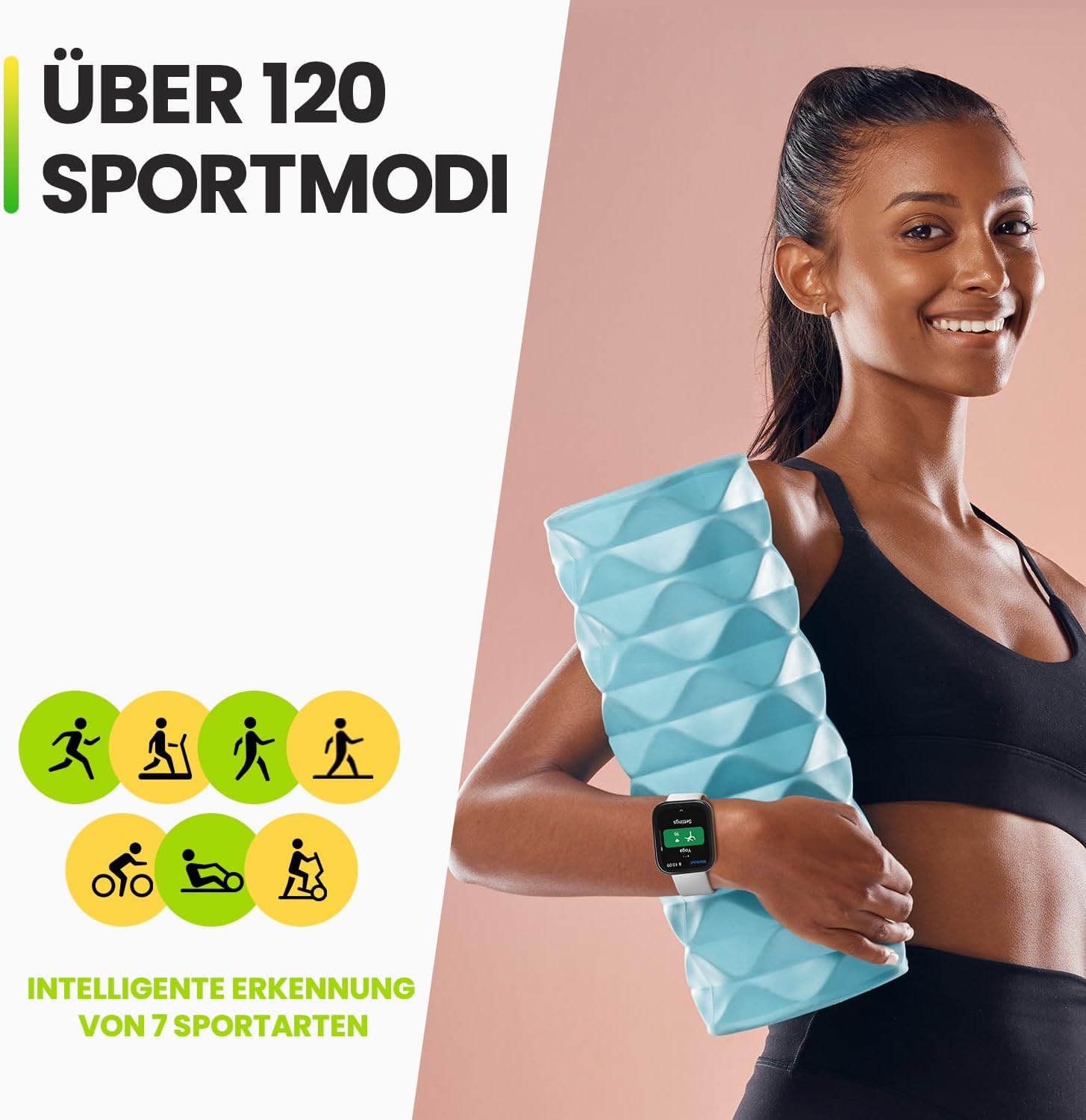 Thumbnail 4 de Amazfit Bip 5 Black Smartwatch – mit Herzfrequenz, GPS, SpO2 und 1,91" Display