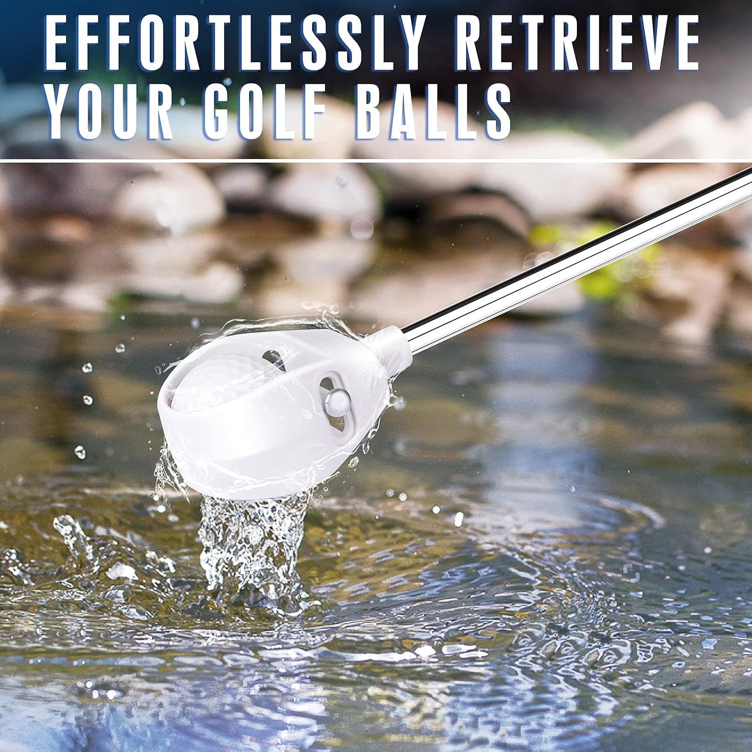 Thumbnail 6 de CHAMPKEY Pro Auto-Lock Golf Ball Retriever – Reinforced Telescopic Shaft with Quick-Lock System