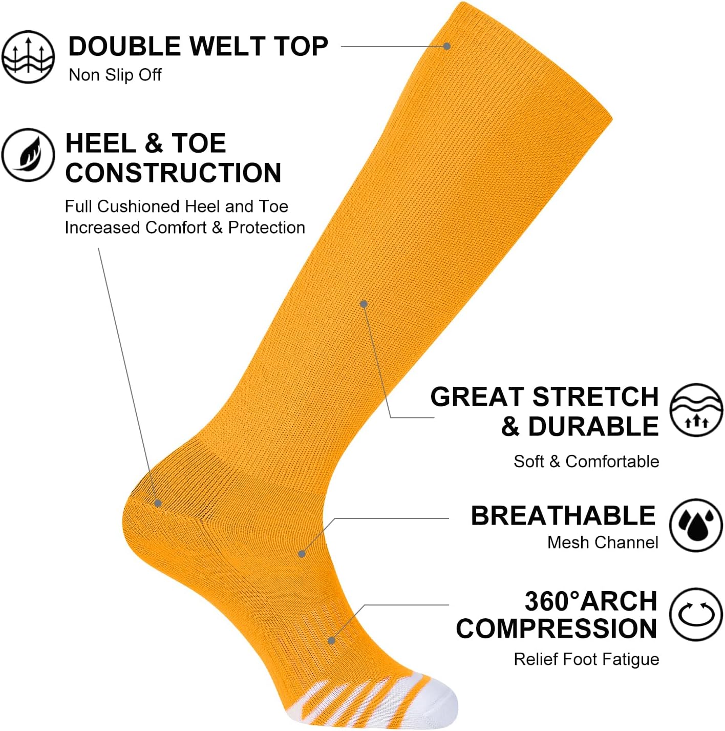 Detalle 2 de FITRELL 2/3 Pack Over-the-Calf Sports Socks