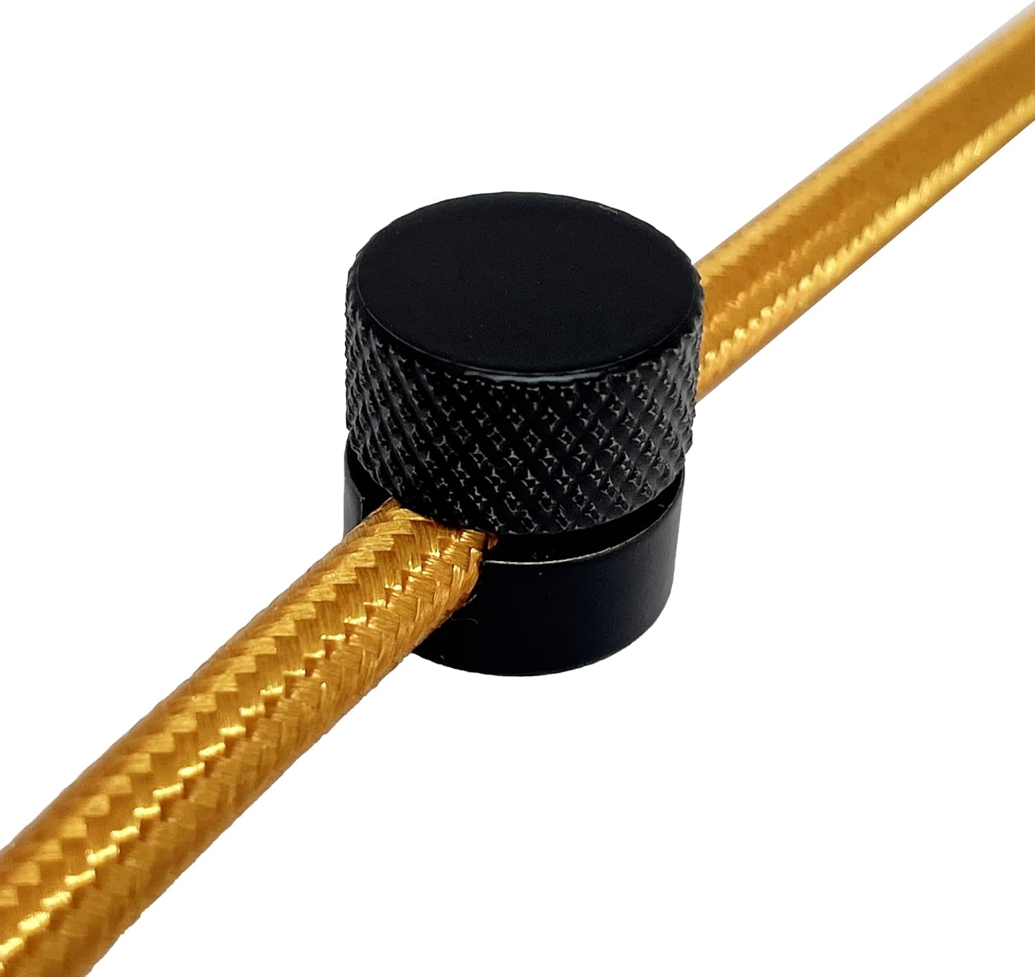 Detalle 2 de smartect cableholder_screw_al_design_black_2P_2 kabelhouders, aluminium, zwart, 2-delig