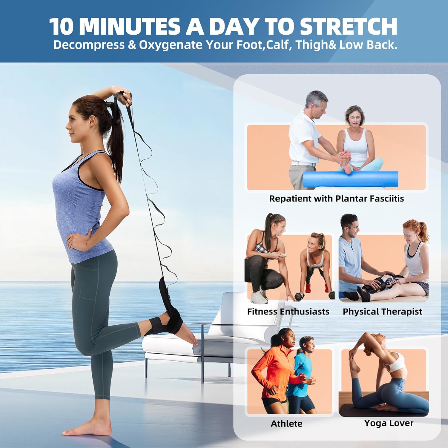 Detalle de comness foot and calf stretcher 🧘♀
