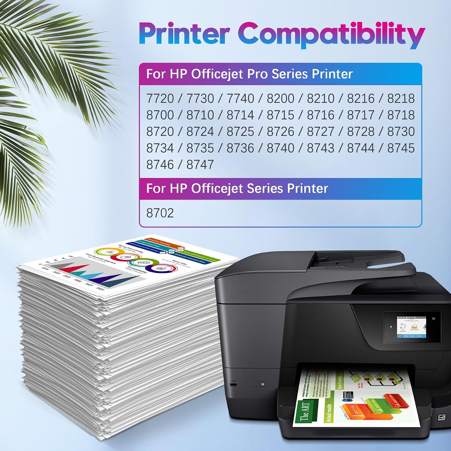 Detalle de ONLYU 952XL Ink Cartridge 4 pack for HP OfficeJet, Remanufactured