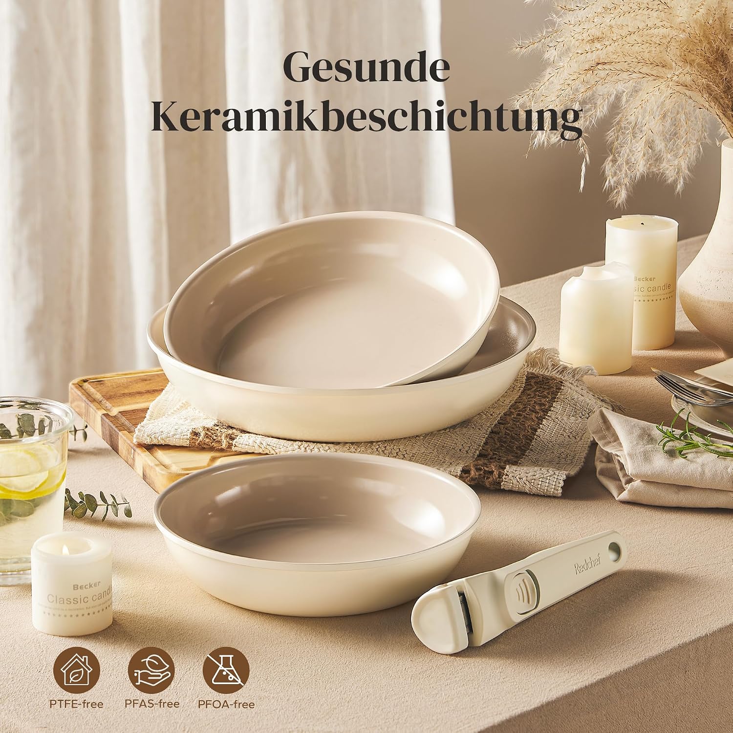 Thumbnail 5 de Redchef Pfannenset 20, 24, 28 cm mit abnehmbarem Griff