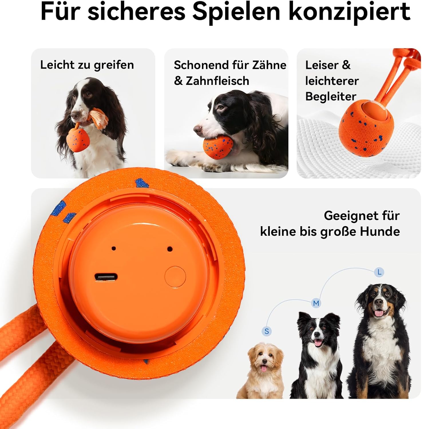 Thumbnail 5 de Cheerble Wicked Ball Rolly Hundeball 3 Modi