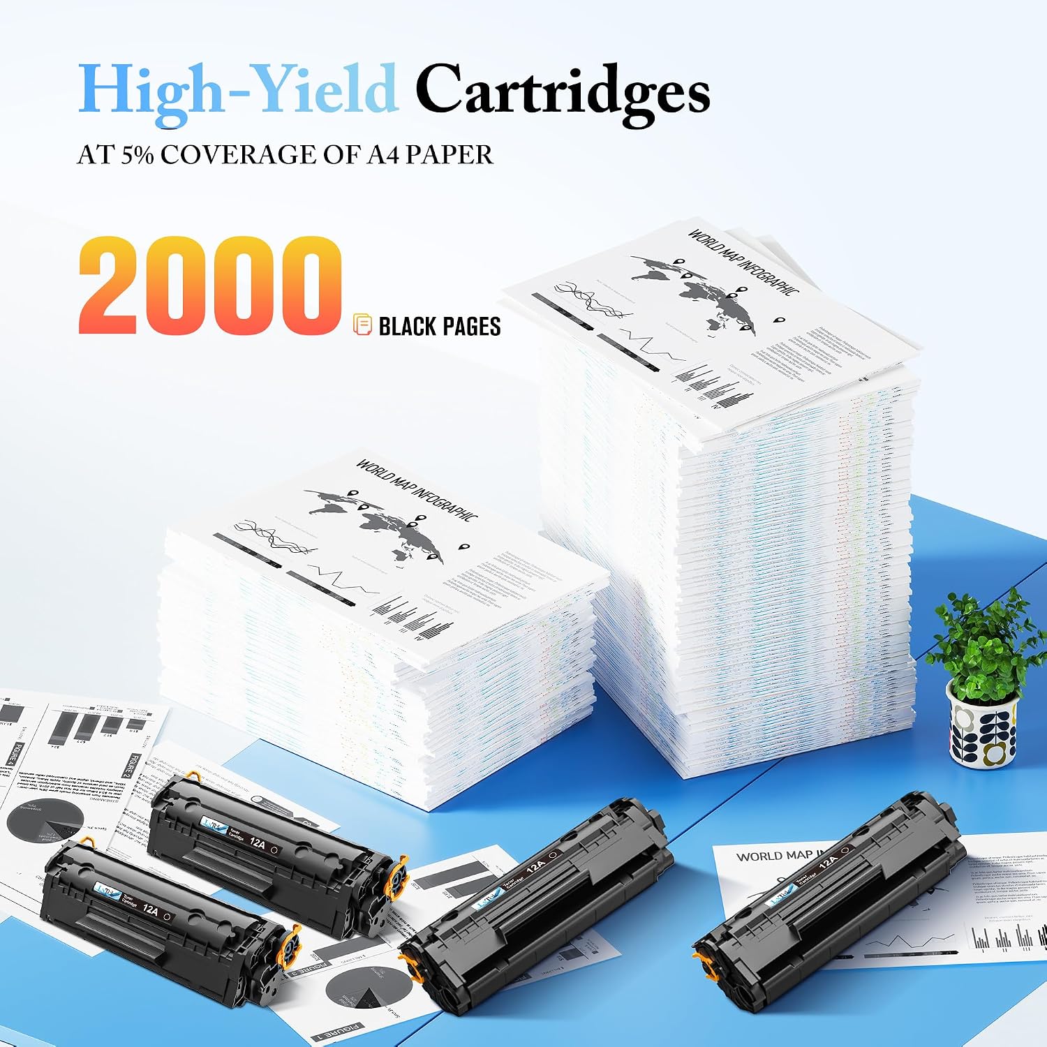 Detalle de LxTek 12A toner cartridge
