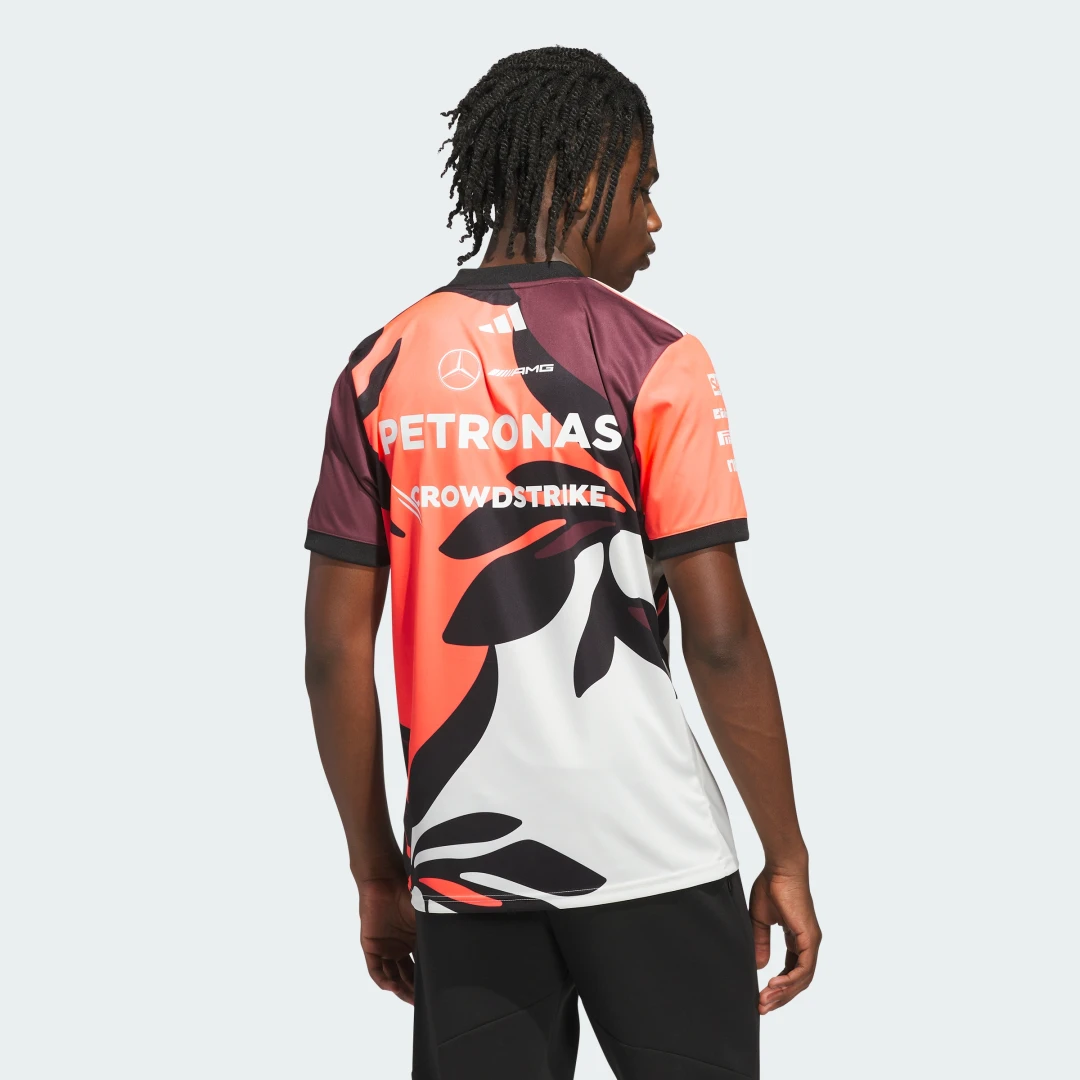 Detalle de Camiseta de piloto Mercedes-AMG Petronas Formula One Team Summer Pack – Adidas (Burgundy)
