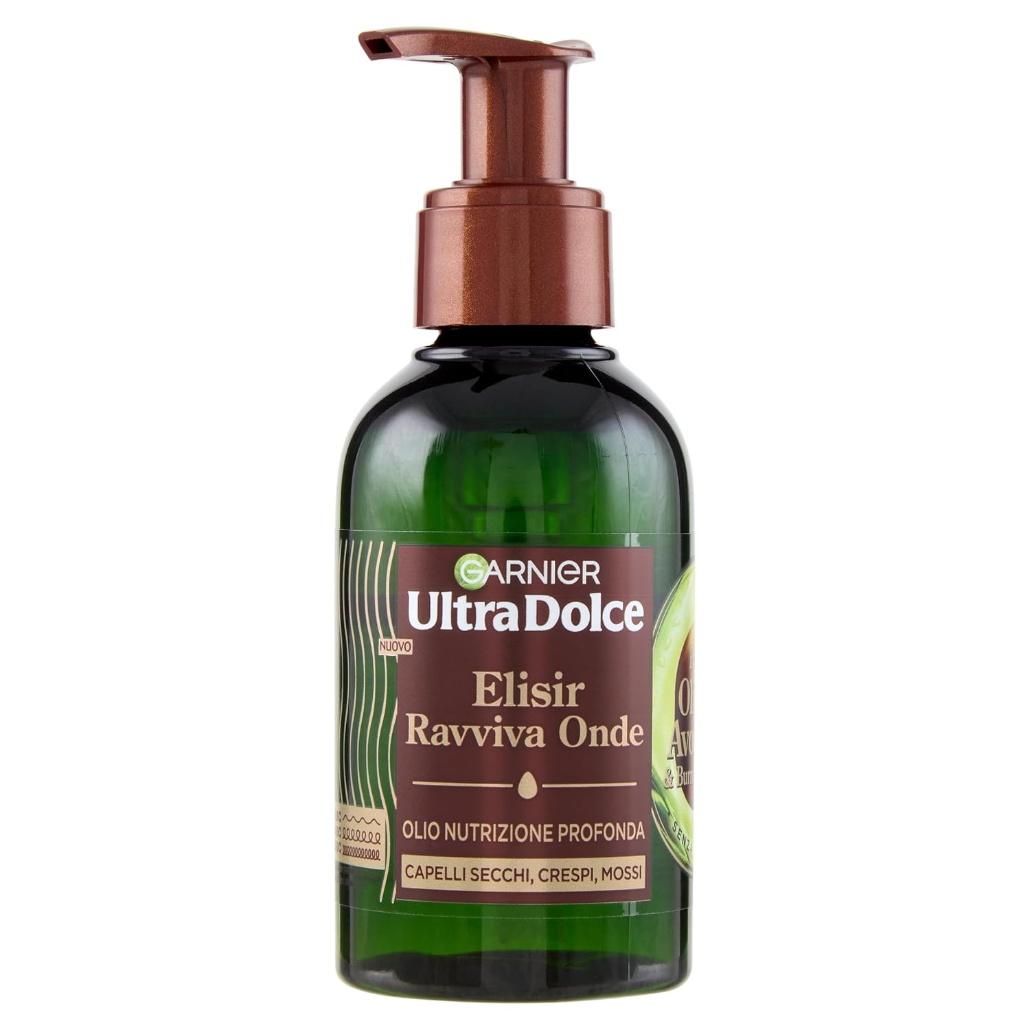 Detalle de Garnier Ultra süßes Elixier: Belebt Wellen mit Avocadoöl & Sheabutter (120 ml)