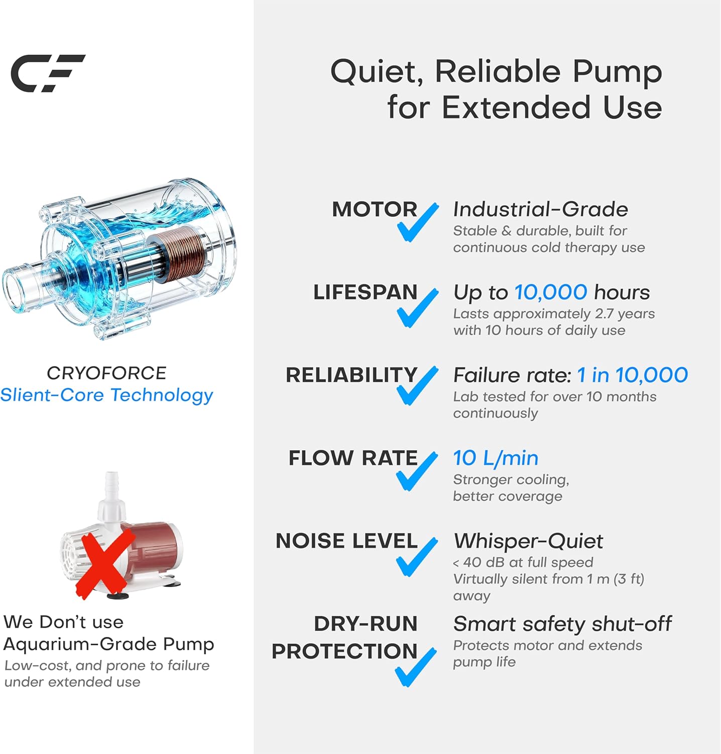 Detalle de CF-1 Cold Therapy Machine for Knee Replacement – Precise, Quiet Ice Therapy System