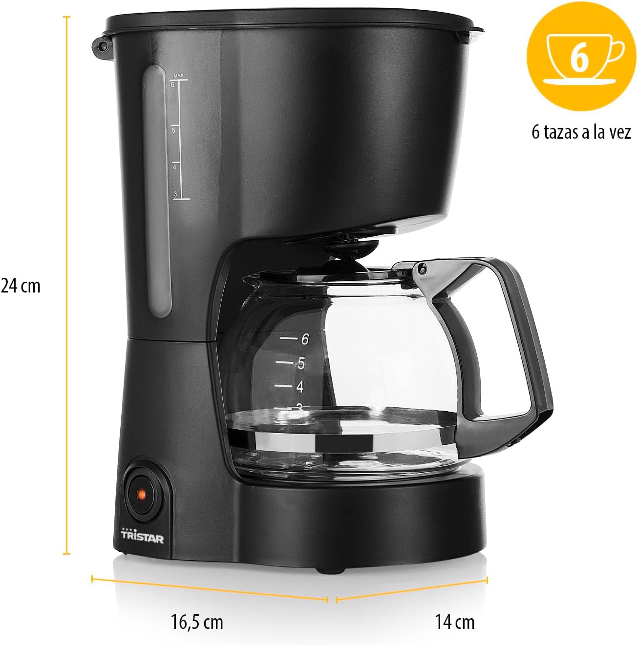 Detalle 2 de Tristar CM-1246 Cafetera 6 tazas