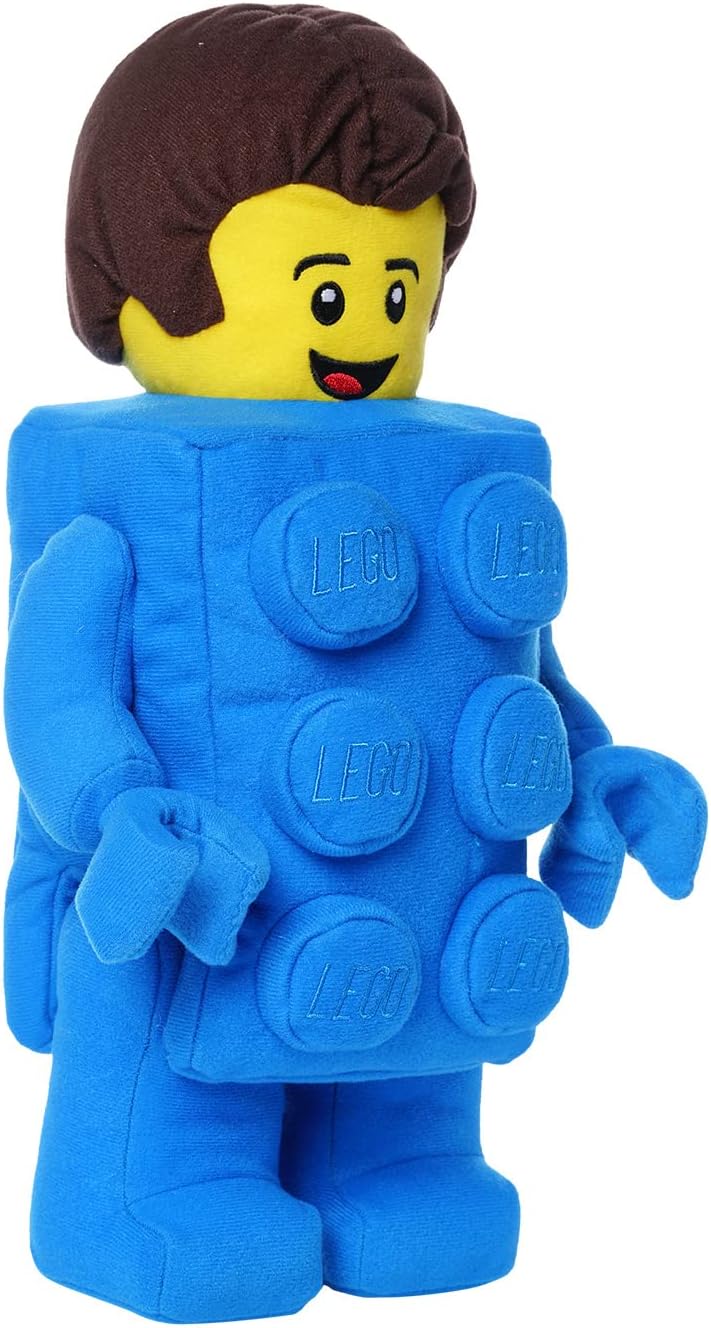 Detalle de Manhattan Toy LEGO Minifigure Brick Suit Guy – pluszowa minifigurka 33 cm