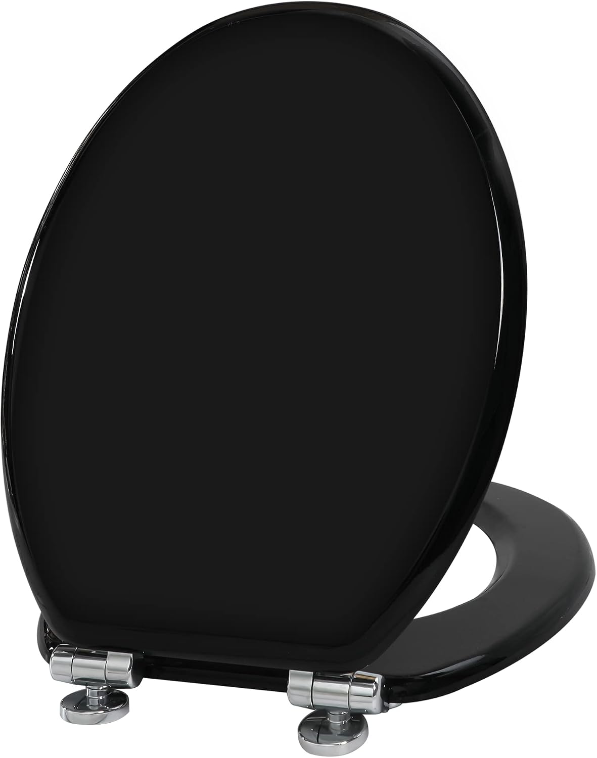 Detalle de Angel Shield Wooden Toilet Seat with Adjustable Soft Close Hinges