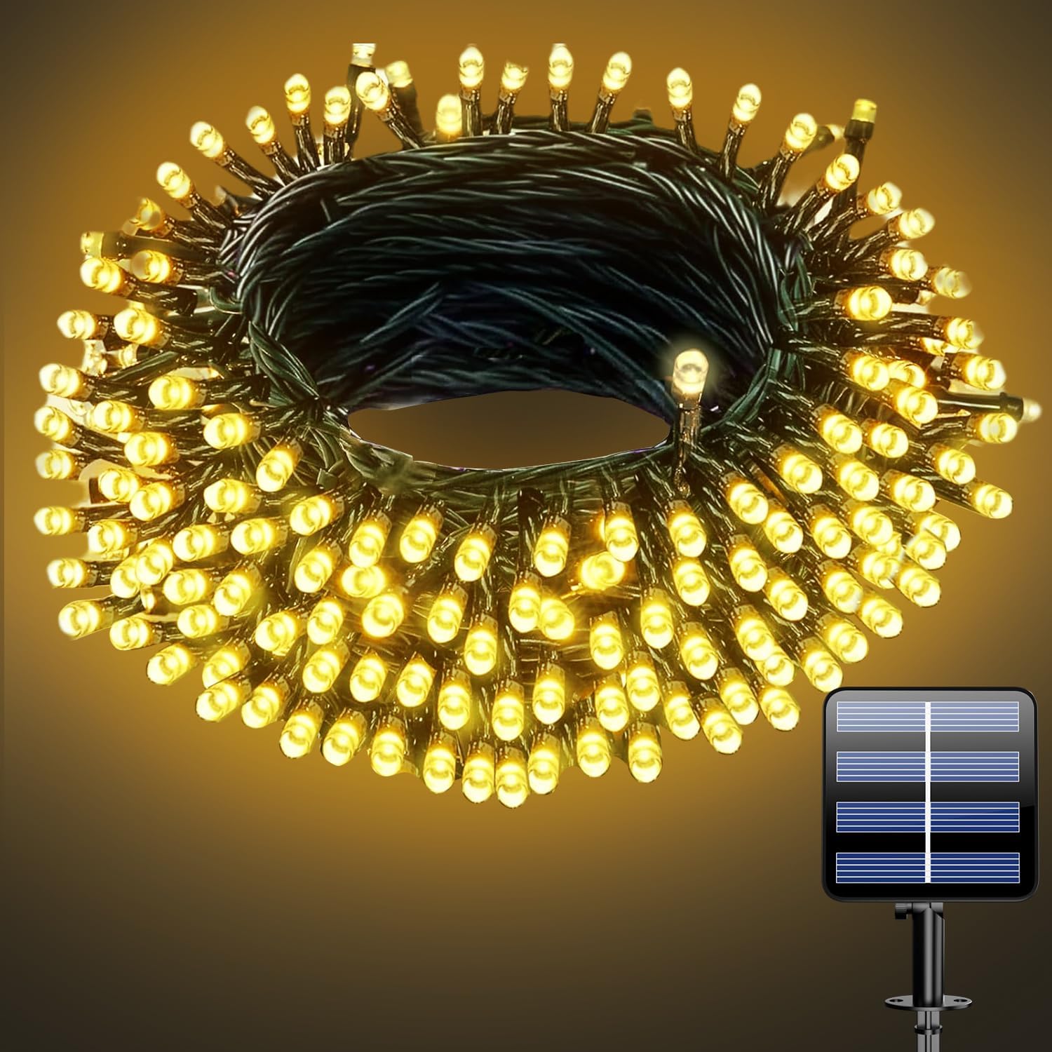 Detalle de Electight DESLA5-10M solljusslinga, 10 m med 100 LED och 8 ljuslägen