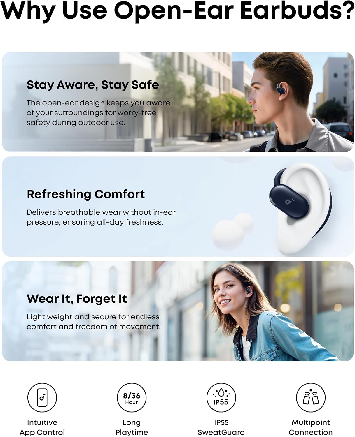 Thumbnail 6 de Soundcore Anker V20i Auriculares Open-Ear