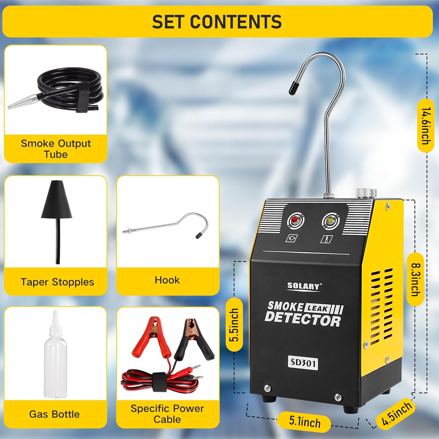 Detalle de Solary Smoke Machine Leak Detector 12V