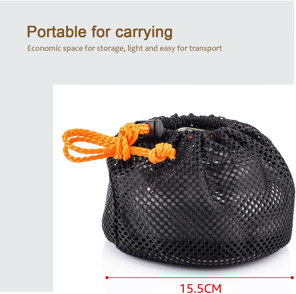 Thumbnail 3 de OVERMONT 1.2L Ultralight Camping Kettle Cookware Set