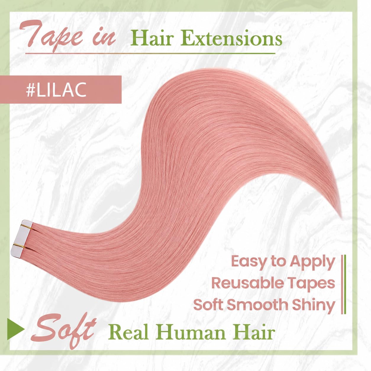 Detalle de RUNATURE Tape-In Hair Extensions, 14-Inch