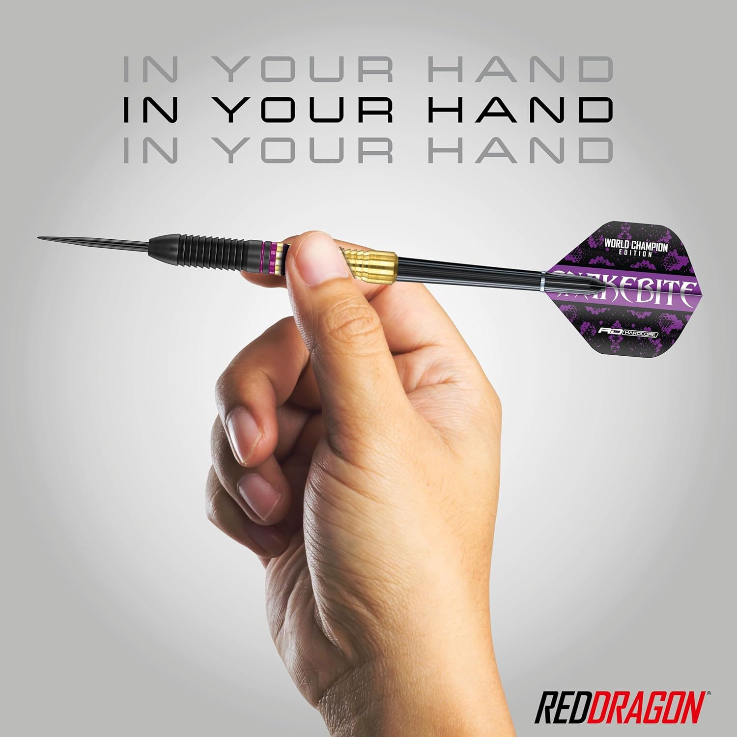Thumbnail 4 de RED DRAGON Peter Wright Snakebite freccette in ottone