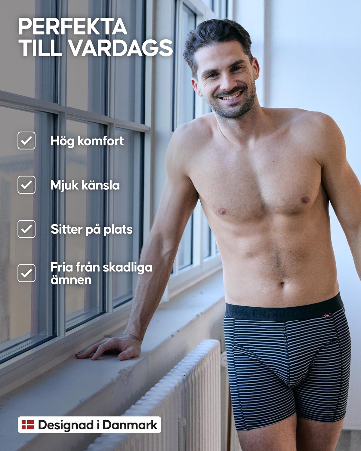 Thumbnail 2 de DANISH ENDURANCE boxershorts i ekologisk bomull, 3- eller 6-pack