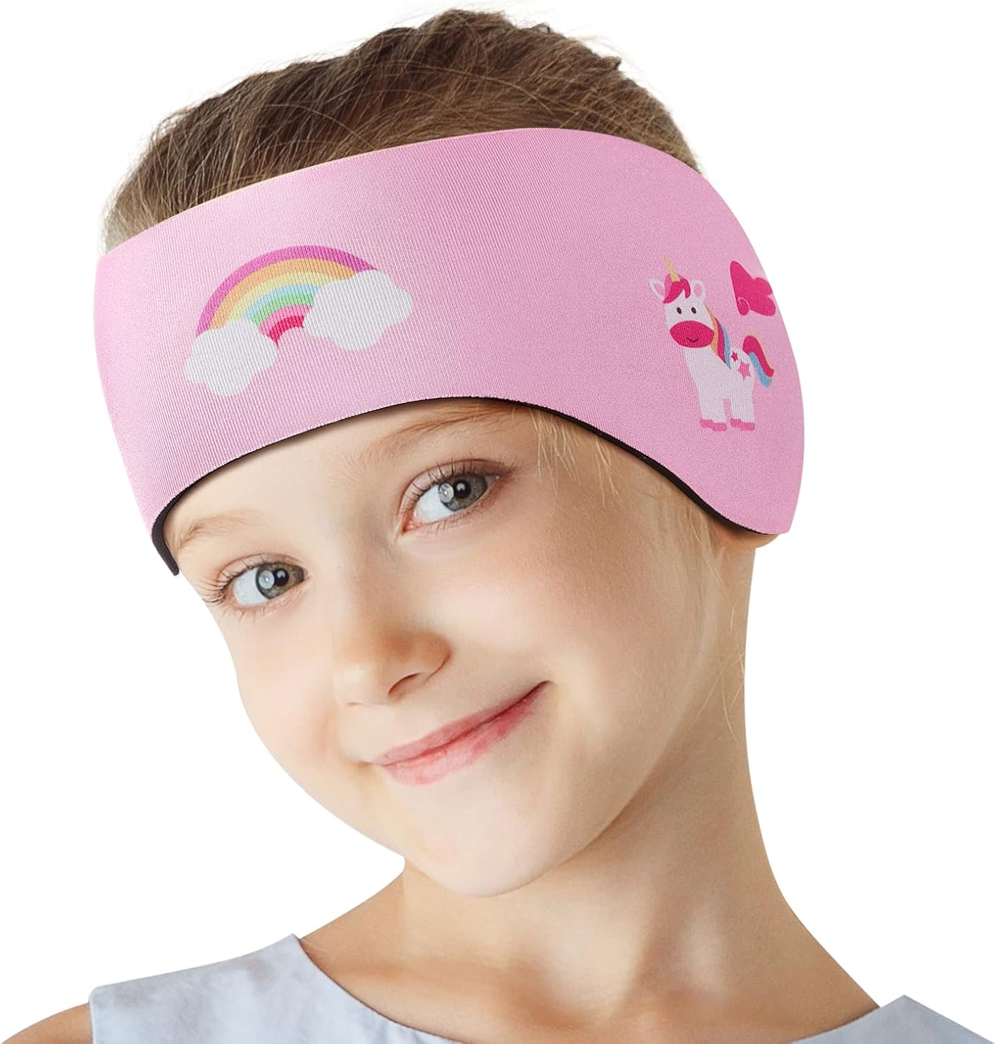 HeySplash Elastic Swimming Ear Band: Adjustable Neoprene Headband for Kids